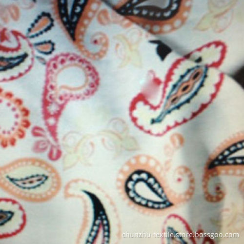 Koshibo fabric with printing, made of 100% polyester, suitable for women's dress